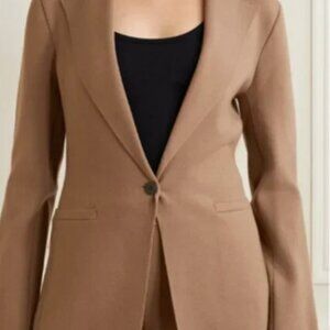 Theory Merino Wool Blazer Camel